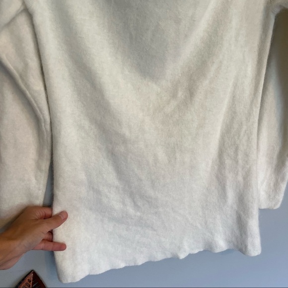 Alex Marie Turtle Neck Nylon Rabbit Hair Sweater - Picture 4 of 8